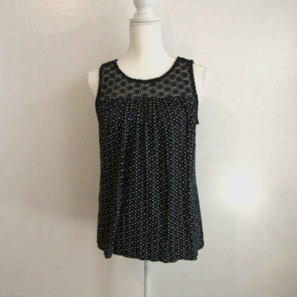 LOFT Sleeveless Crochet Top - Picture 3 of 6